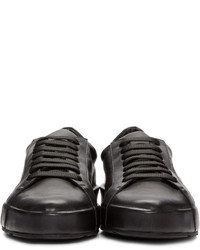 Jil Sander Black Leather Miro Sneakers