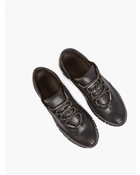 Lanvin Black Leather Running Sneakers
