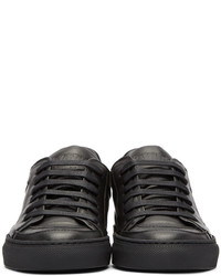 MM6 MAISON MARGIELA Black Leather Sneakers