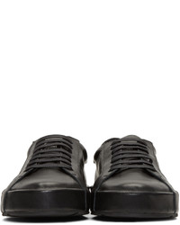Jil Sander Black Leather Sneakers