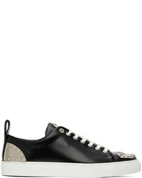 Moschino Black Leather Sneakers