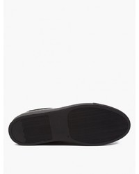 Paul Smith Black Leather Stripe Detail Sneakers