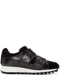 3.1 Phillip Lim Black Leather Trance Sneakers