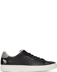 Ps By Paul Smith Black Leather Zebra Rex Sneakers