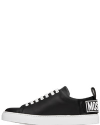 Moschino Black Logo Patch Sneakers