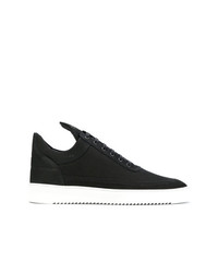 Filling Pieces Black Low Top Lane Sneakers