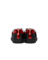 Gucci Black New Ace Elastic Band Sneakers