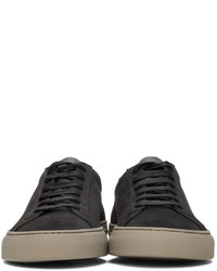 Common Projects Black Nubuck Achilles Low Sneakers