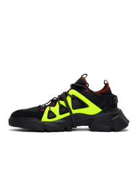 McQ Alexander McQueen Black Orbyt Mid Sneakers