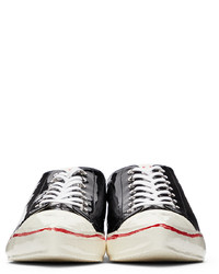 Marni Black Patent Leather Gooey Low Top Sneakers
