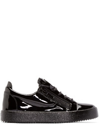 Giuseppe Zanotti Black Patent Leather London Sneakers