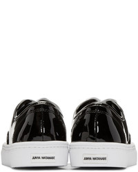 Junya Watanabe Black Patent Leather Sneakers