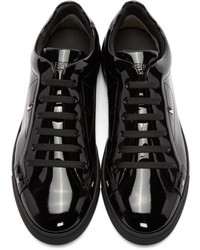 Fendi Black Patent Sneakers