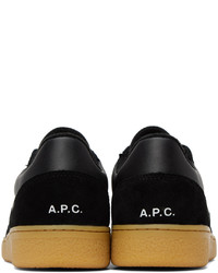 A.P.C. Black Plain Sneakers
