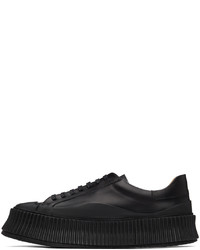 Jil Sander Black Platform Sneakers