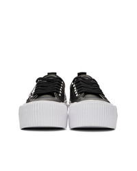 McQ Alexander McQueen Black Plimsoll Platform Sneakers