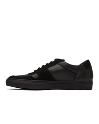 Common Projects Black Premium Bball Low Sneakers
