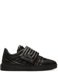 Versace Black Quilted Medusa Sneakers