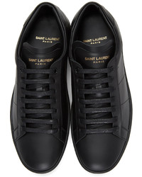 Saint Laurent Black Sl01 Court Classic Sneakers