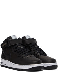 Nike Black Stssy Edition Air Force 1 07 Mid Sp Sneakers
