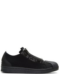 Y-3 Black Super Zip Sneakers