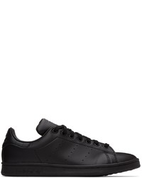 adidas Originals Black Vegan Leather Stan Smith Sneakers