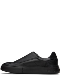 Salvatore Ferragamo Black Velcro Sneakers