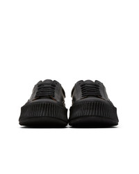 Jil Sander Black Vulcanized Sneakers
