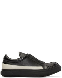 D.gnak By Kang.d Black White Leather Band Sneakers