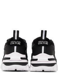 VERSACE JEANS COUTURE Black White New Trail Trek Sneakers