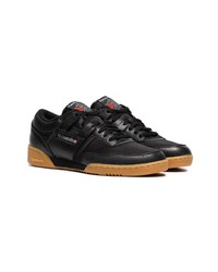 Reebok Black Workout 85 Txt Leather Sneakers