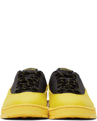 MAISON KITSUNÉ Black Yellow Puma Edition Ralph Sampson 70 Sneakers