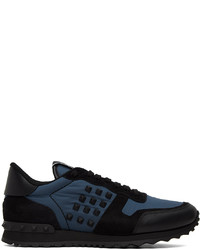 Valentino Garavani Blue Black Sneakers