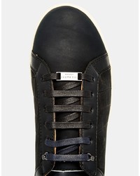 Ted Baker Borgeo Nubuck Leather Croc Sneakers