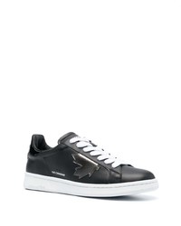 DSQUARED2 Boxer Leather Low Top Sneakers