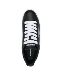 DSQUARED2 Boxer Leather Low Top Sneakers