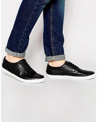 Asos Brand Sneakers With Crocodile Effect