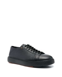 Santoni Calf Leather Low Top Sneakers