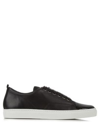Lanvin Capped Toe Low Top Leather Trainers