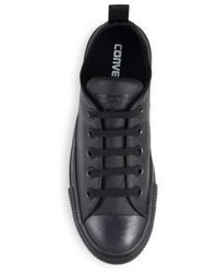 Converse Chuck Taylor Monochrome Leather Low Top Sneakers
