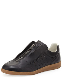 Maison Margiela Circuit Perforated Leather Low Top Sneaker Black