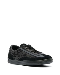 Stone Island Compass Motif Low Top Sneakers