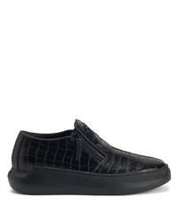 Giuseppe Zanotti Conley Leather Zip Up Sneakers