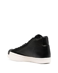 Yohji Yamamoto Contrast Toe High Top Sneakers