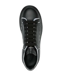 Alexander McQueen Contrasting Trim Leather Sneakers