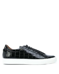 Givenchy Crocodile Effect Low Top Sneakers