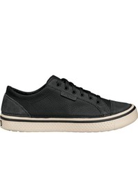 Crocs Hover Lace Up Leather Blackstucco Sneakers
