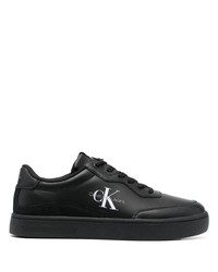 Calvin Klein Jeans Cupsole Lace Up Leather Sneakers