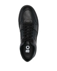 BOSS Deed Logo Leather Sneakers