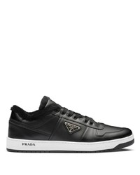 Prada Downtown Low Top Leather Sneakers